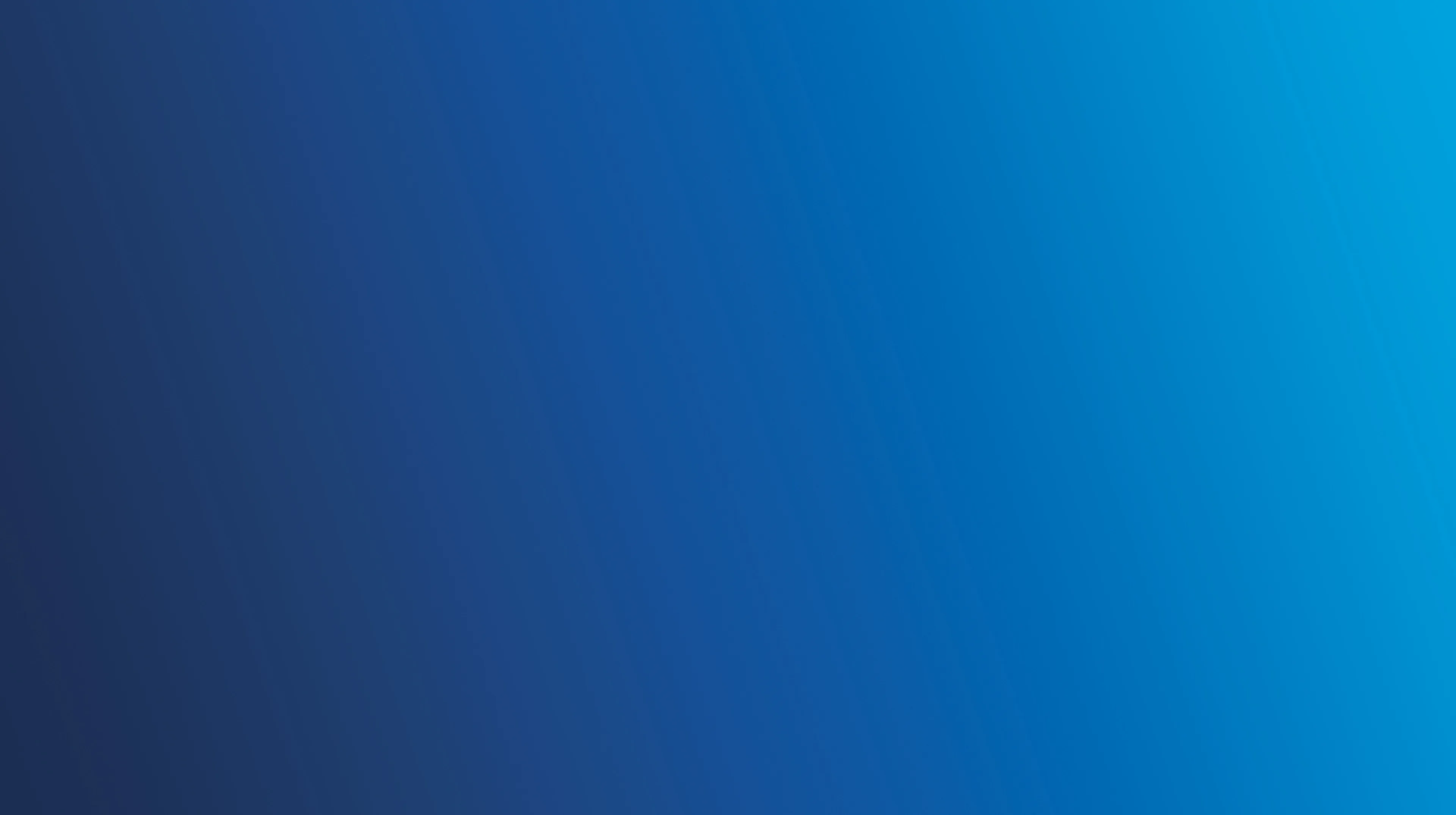 Gradient background transitioning from light blue on the left to dark blue on the right.