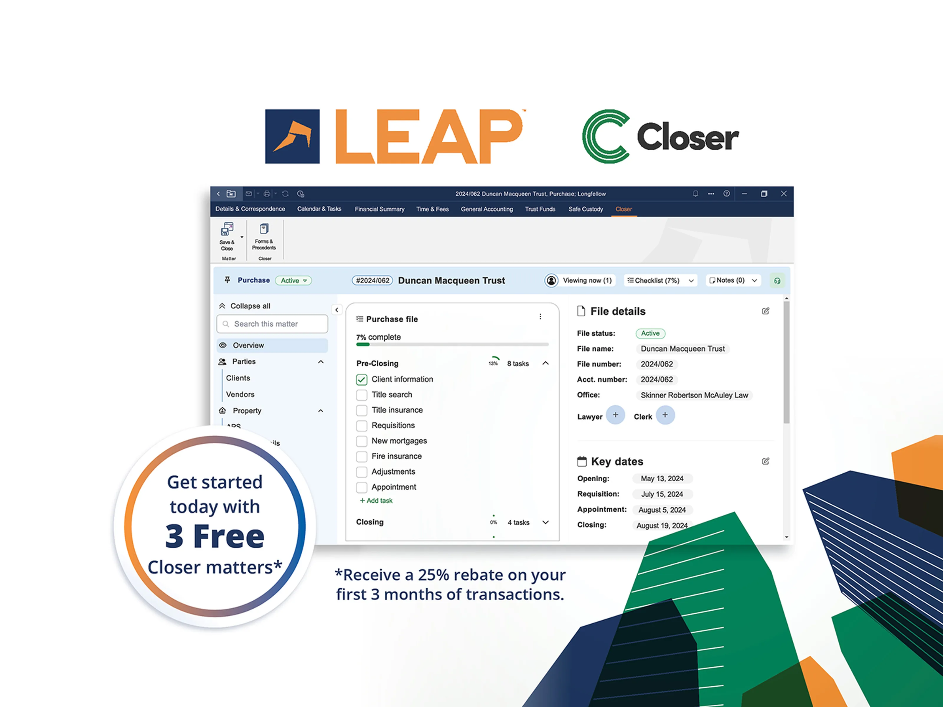 Legal practice management software for real estate conveyancing | LEAP ...