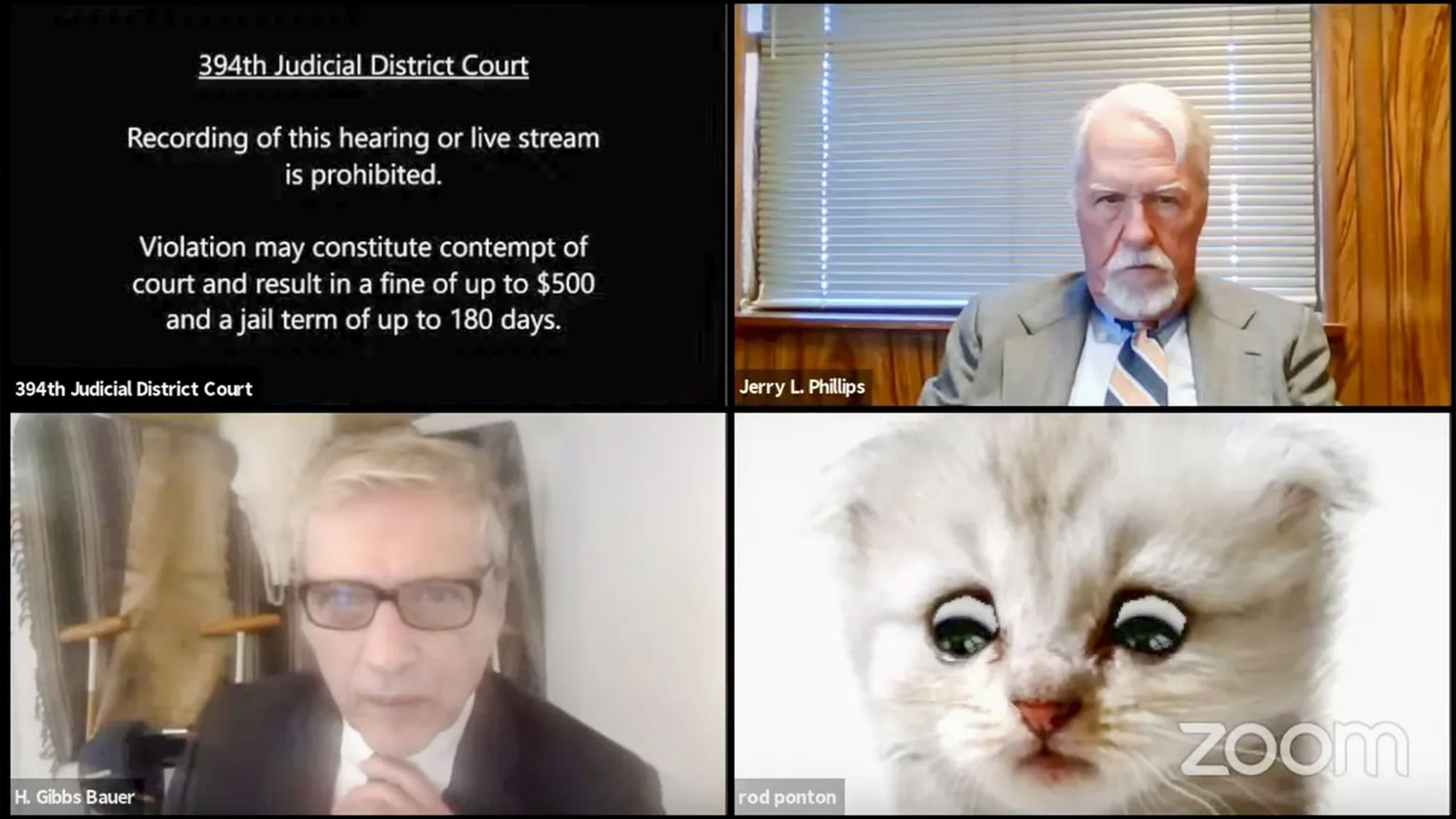 lawyer having zoom meeting