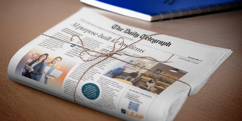 Blog post - LEAP feature in the Telegraph
