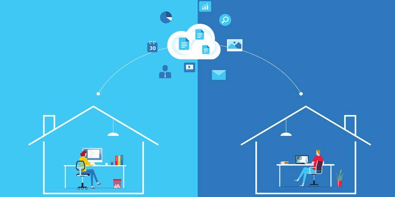 cloud based service illustration