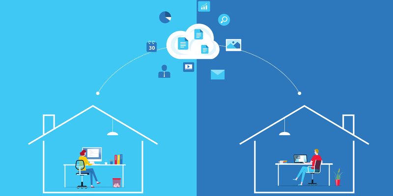 cloud based service illustration