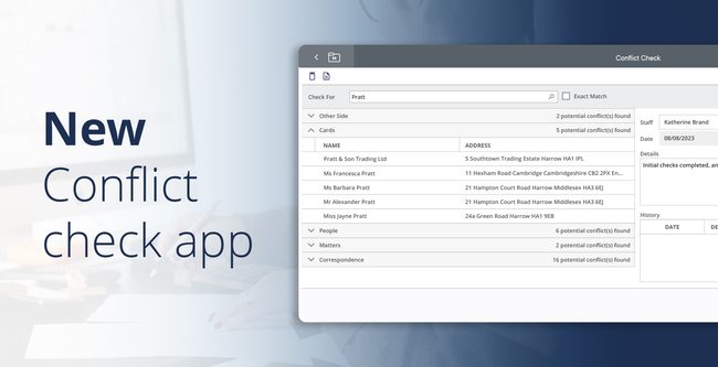 Conlfict Check App