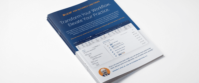 LEAP - New Jersey Family Law Flyer