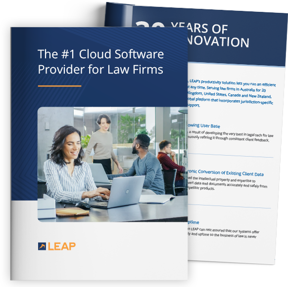 LEAP AU - Legal Practice Productivity Solution Brochure 2023