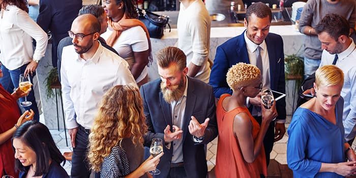 Group of people at a party