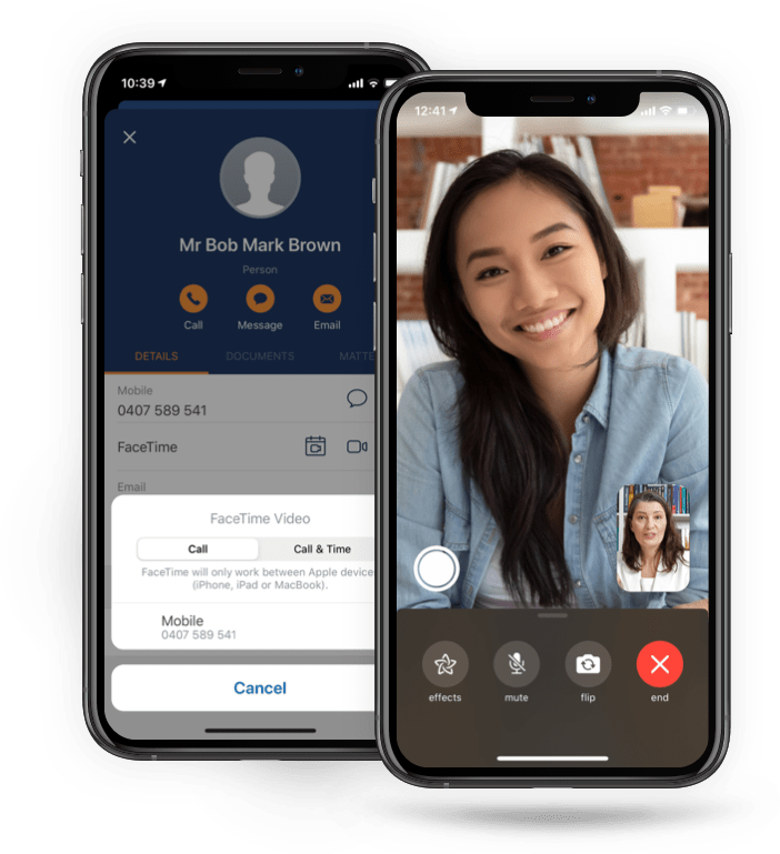 Video call on iPhone