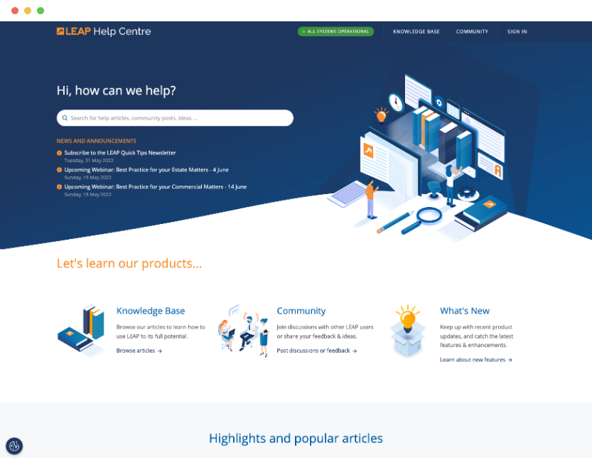 LEAP Help Centre