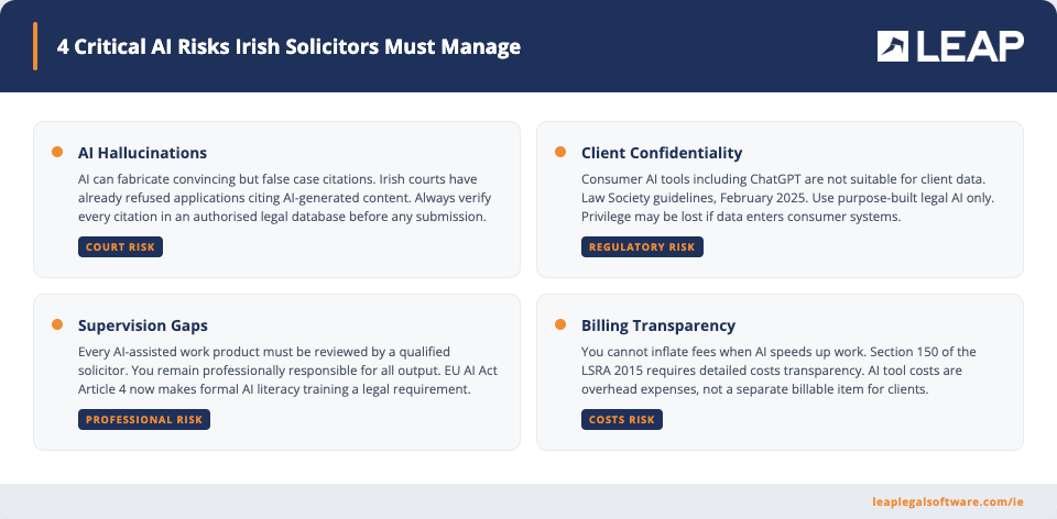 4 key AI risks for Irish solicitors and how to manage them