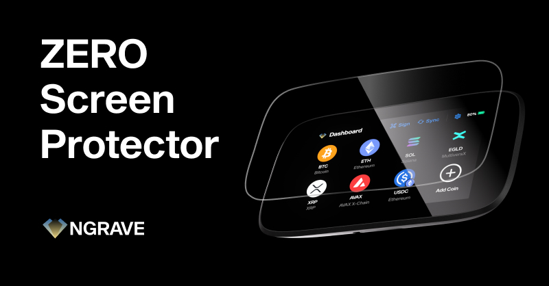 Zero Screen NGRAVE Screen Protector | For your ZERO hardware wallet