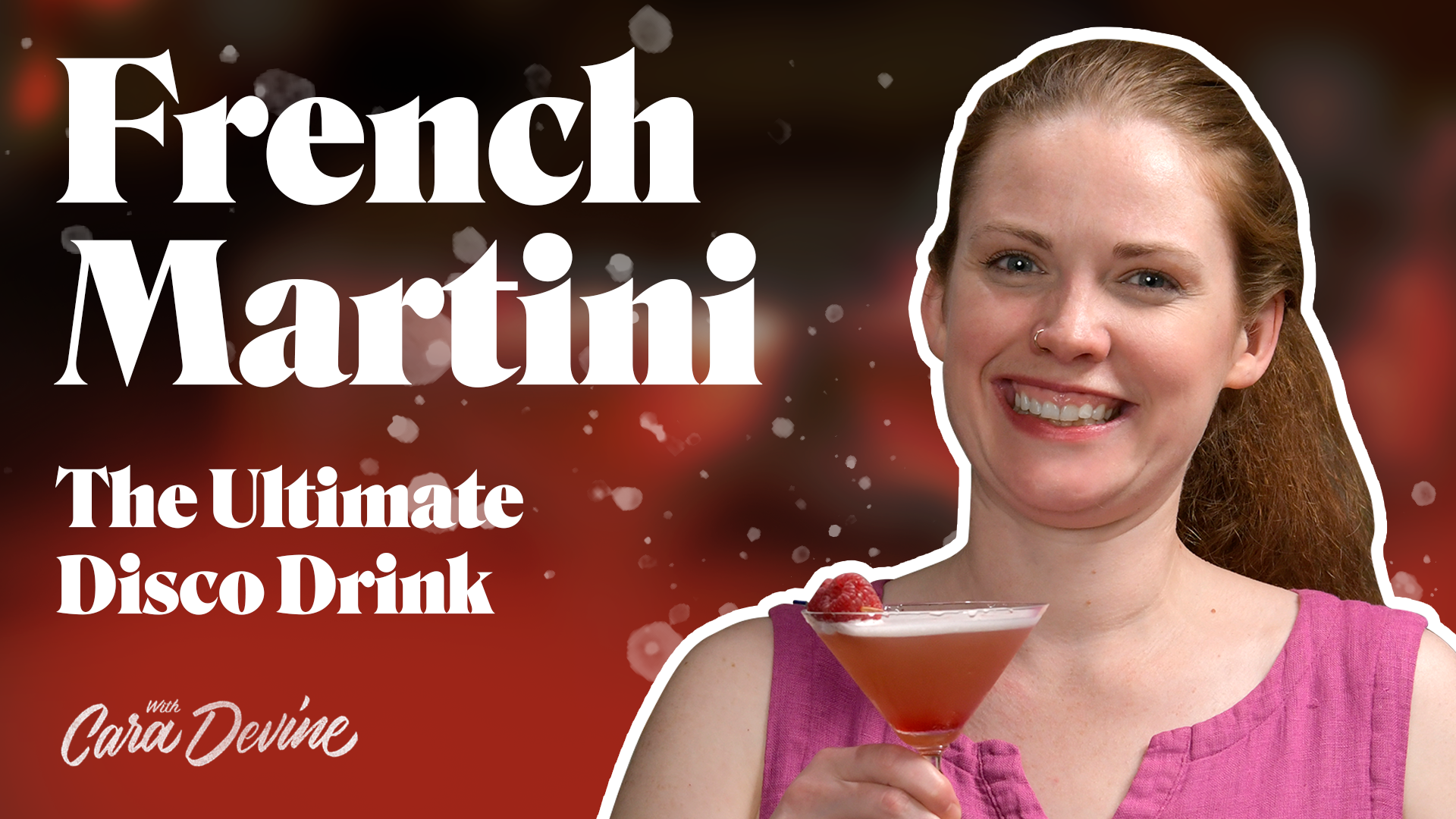 A behind the bar get disco with the french martini a 