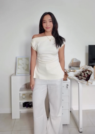 Luna Tencel Asymmetric Tunic Top | Love, Bonito US