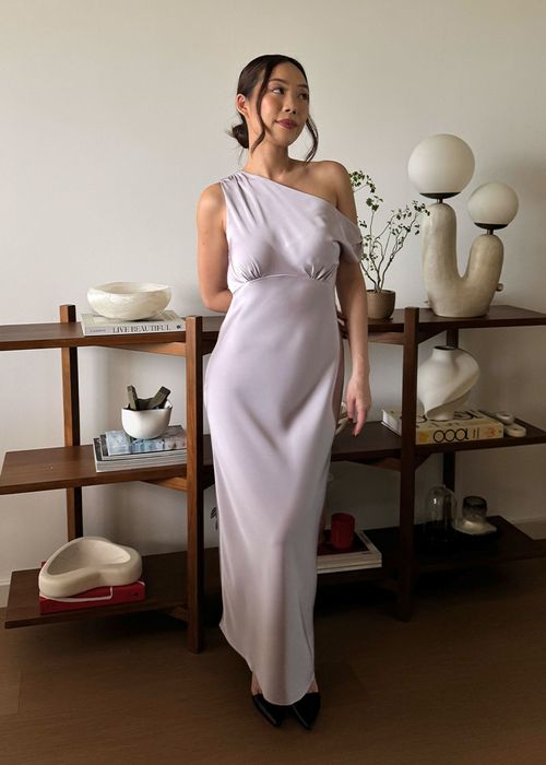 love bonito asymmetrical dress Asymmetric Bias Cut Midaxi Dress