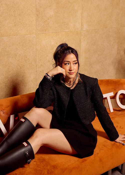 RuchedReady® Fumiko Ribbon Tweed Crop Jacket | Love, Bonito INTL