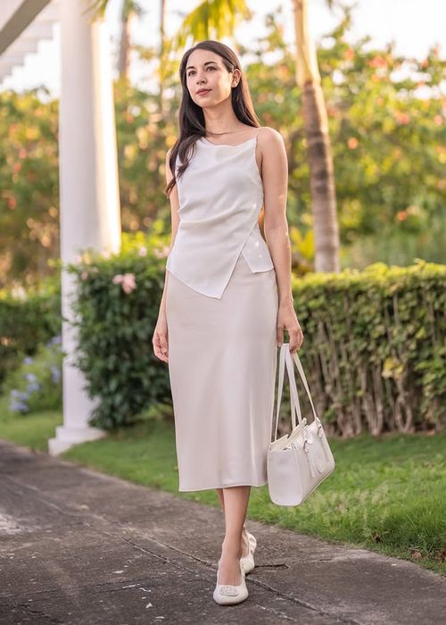 Asymmetric Satin Top | Love, Bonito SG
