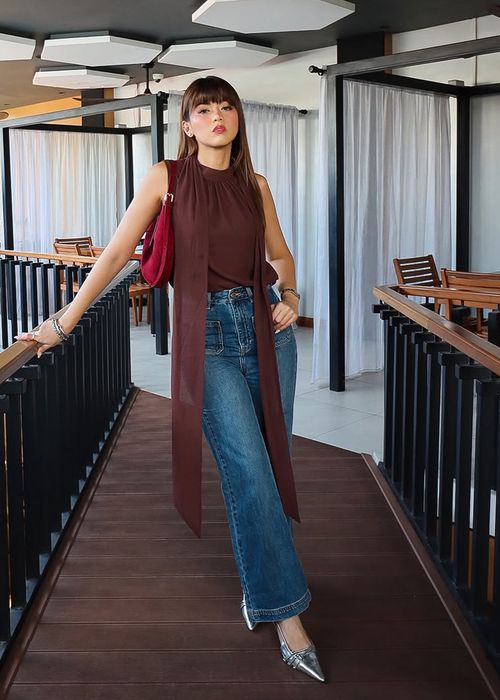 Nabi Multi-way Mock Neck Shell Top | Love, Bonito SG