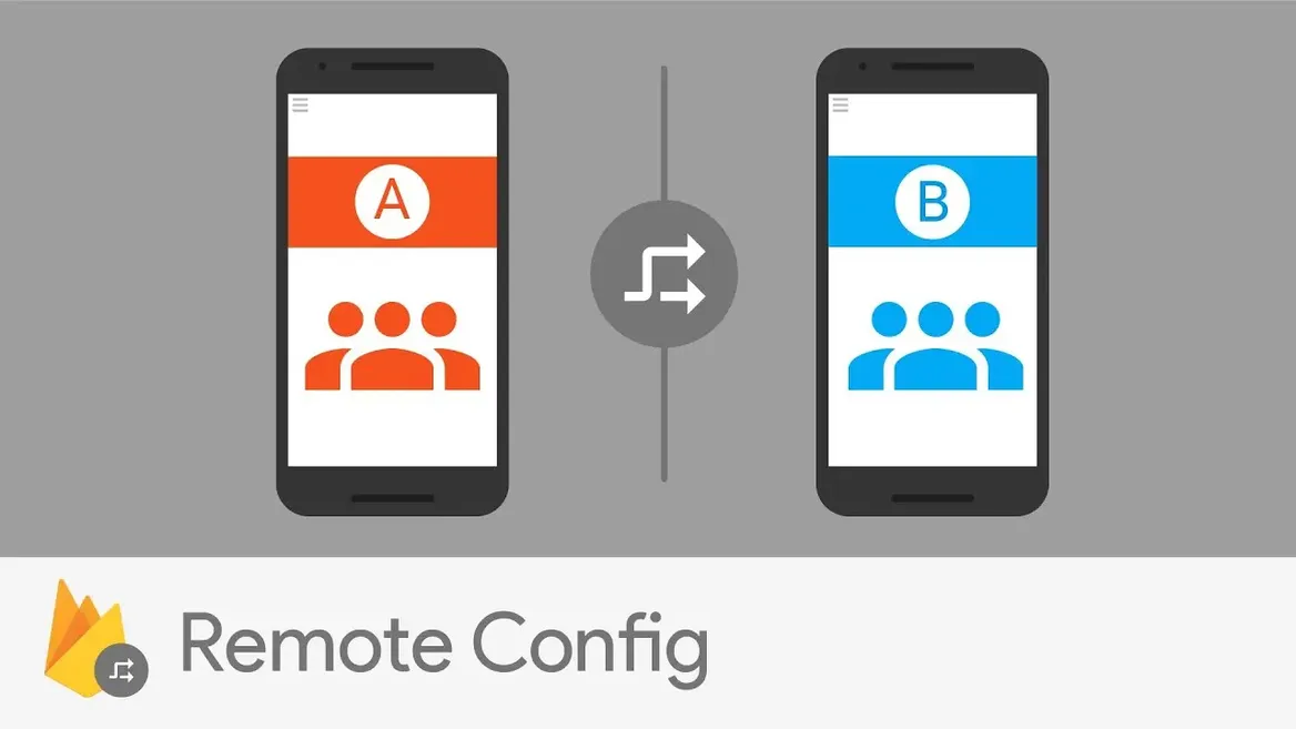 A Illustration of two Smartphones for Firebase remote config