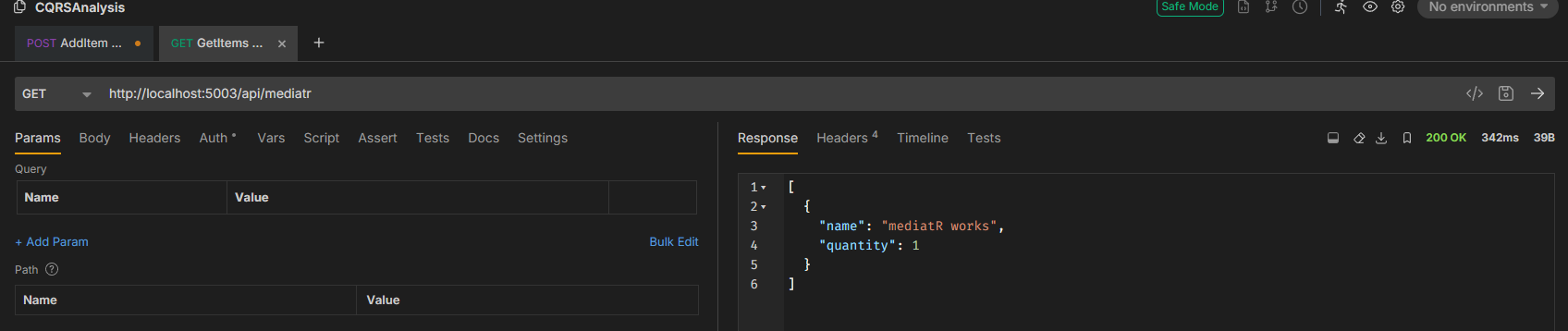 GET request done in Bruno