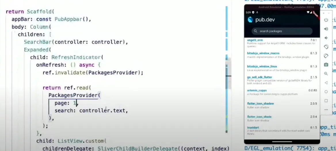 Screenshot of a Riverbed Code Demo