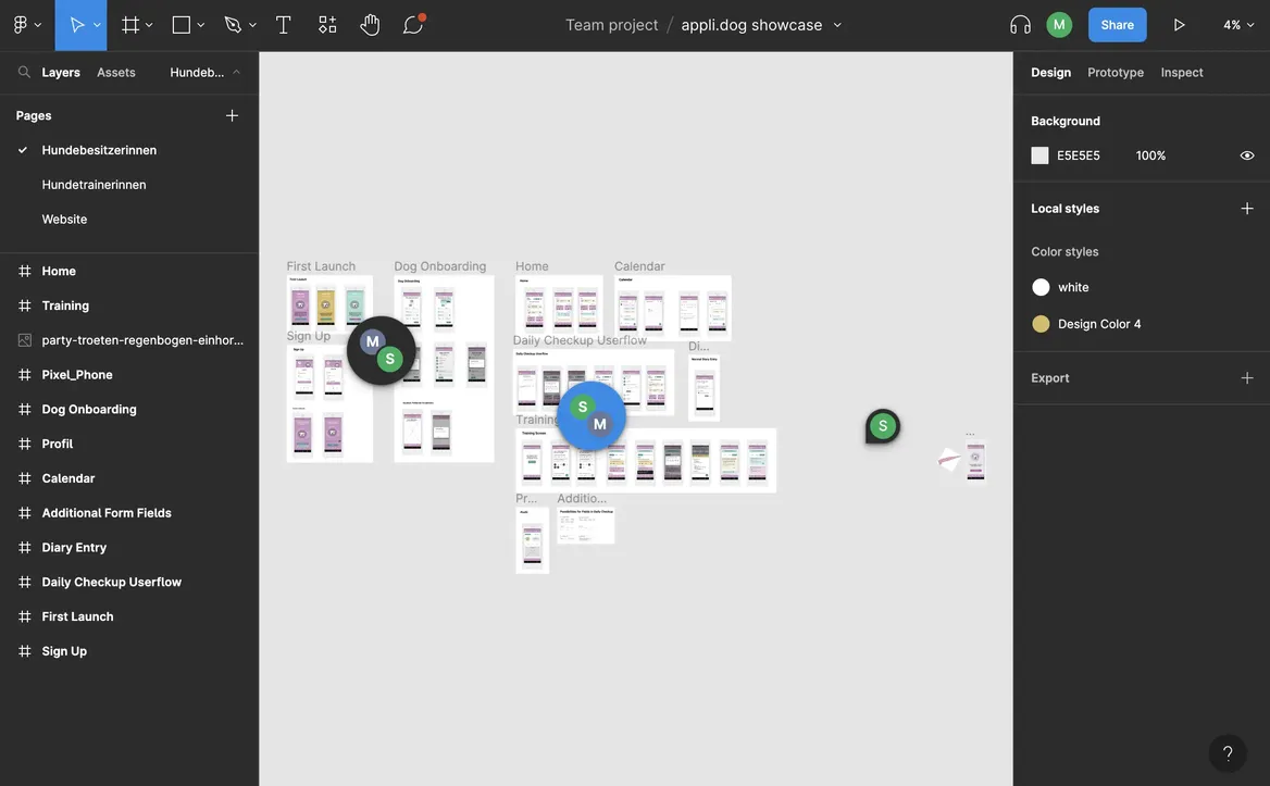all applidog screens in Sigma