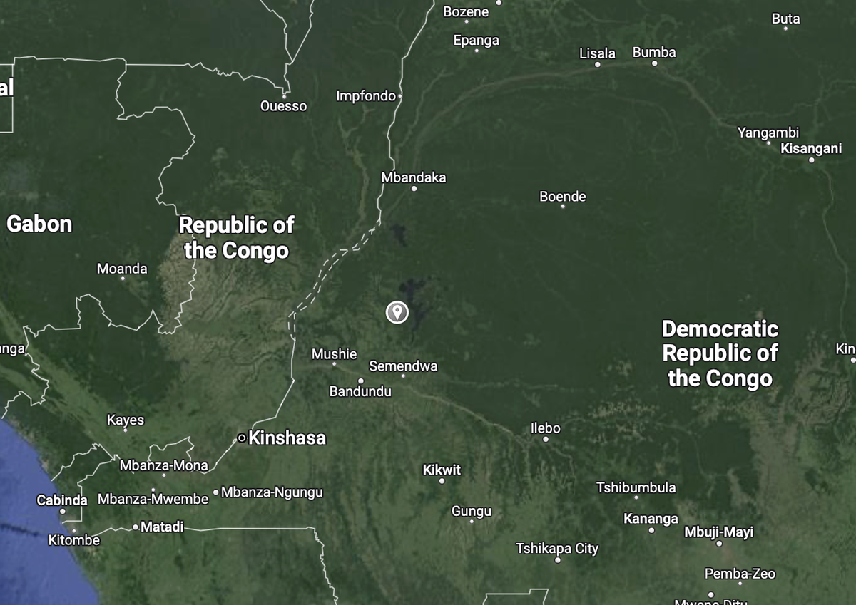 Mai Ndombe location on map
