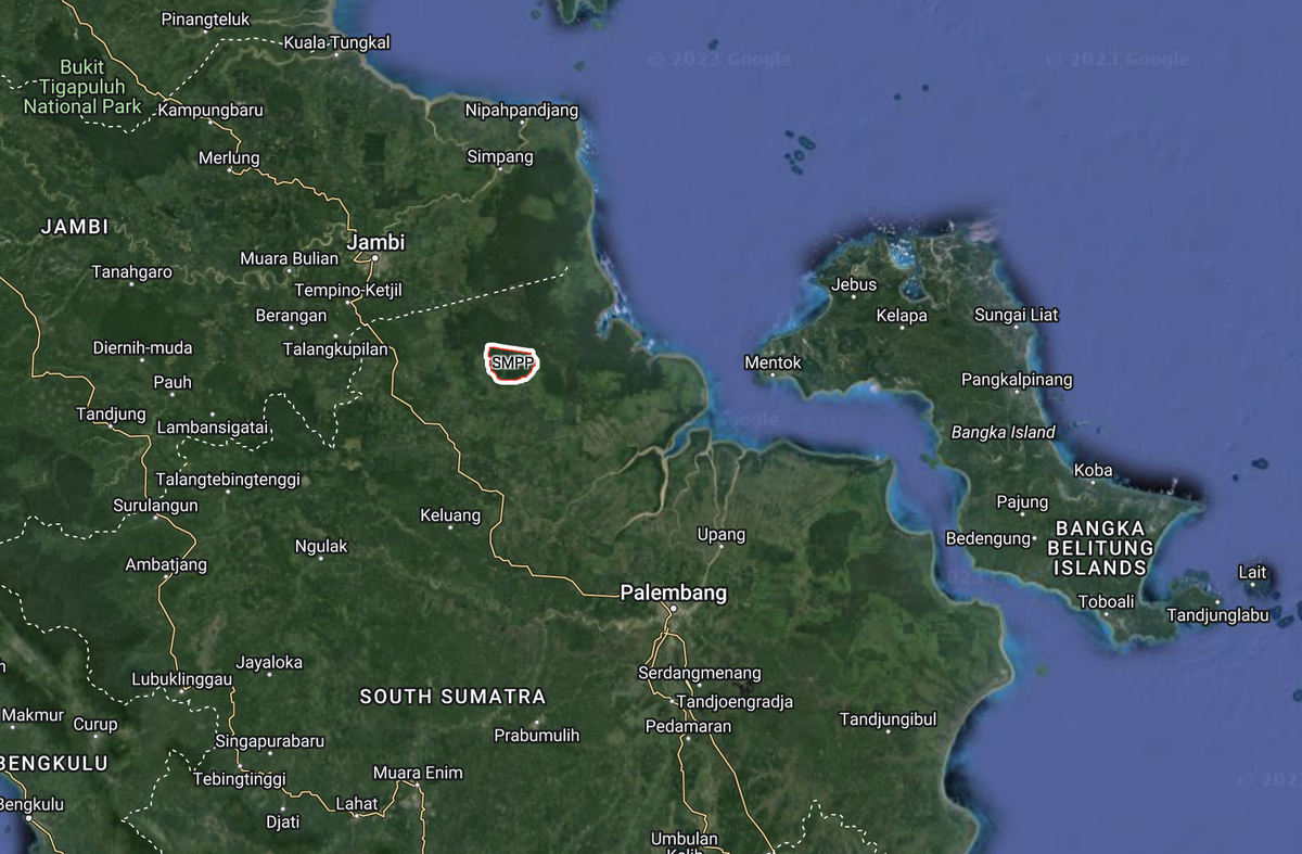 project location on map