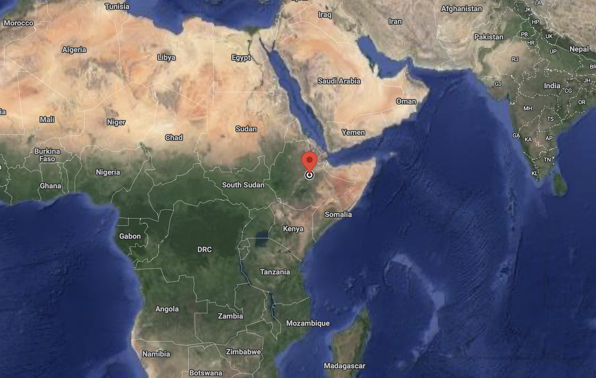 project location on map