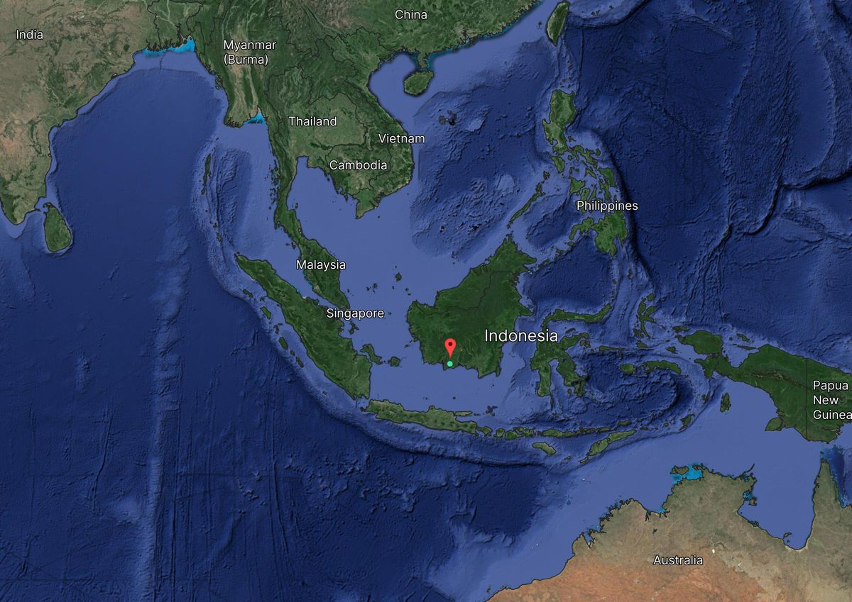 Rimba Raya location map