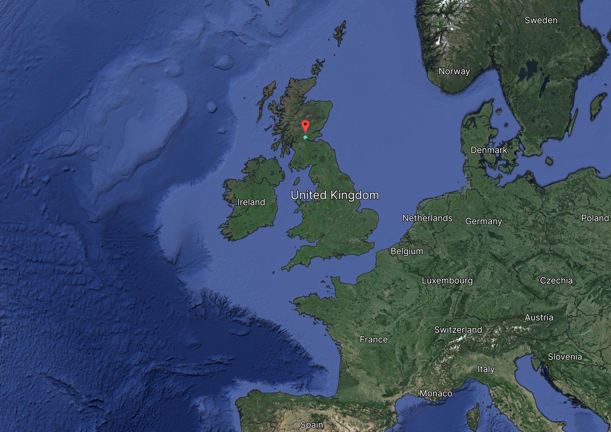 Dumyat - Scotland map