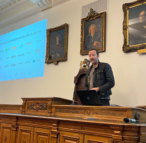 oliver bolton speaking at ecology calling