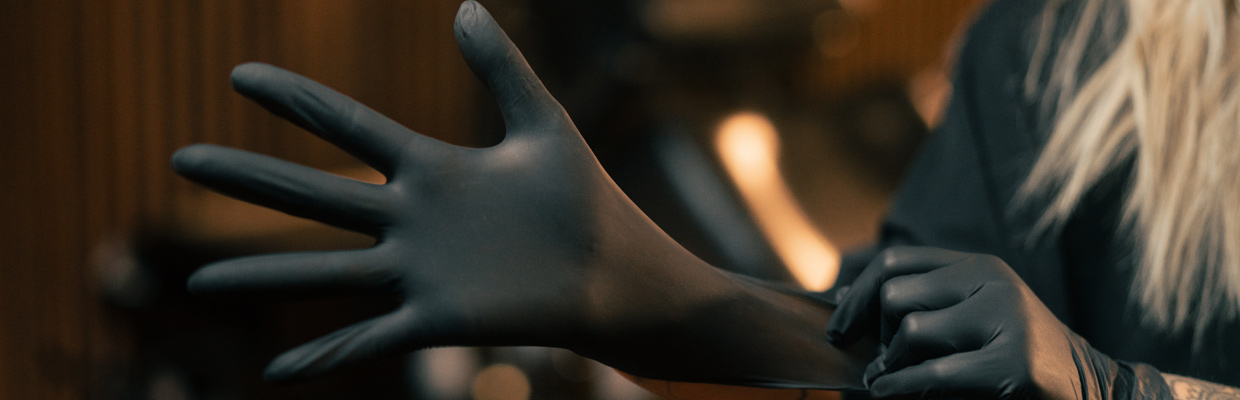 Workplace Gloves - Black Disposable