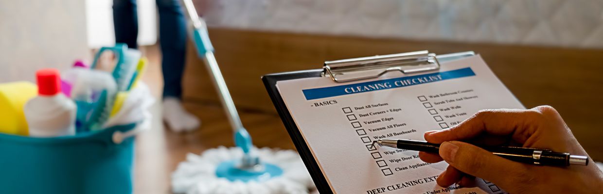 Hotel Cleaning Checklist and Supplies