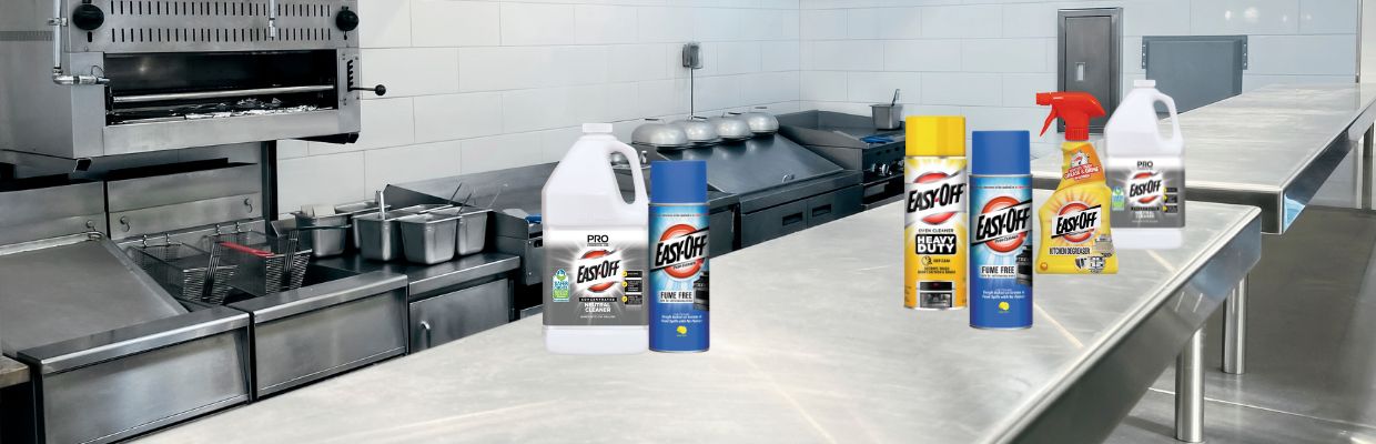 Easy Off Products in Commercial Kitchen
