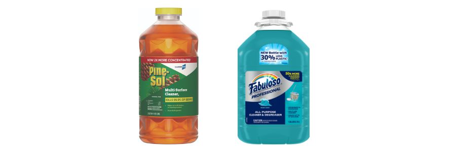 Pinesol and Fabuloso