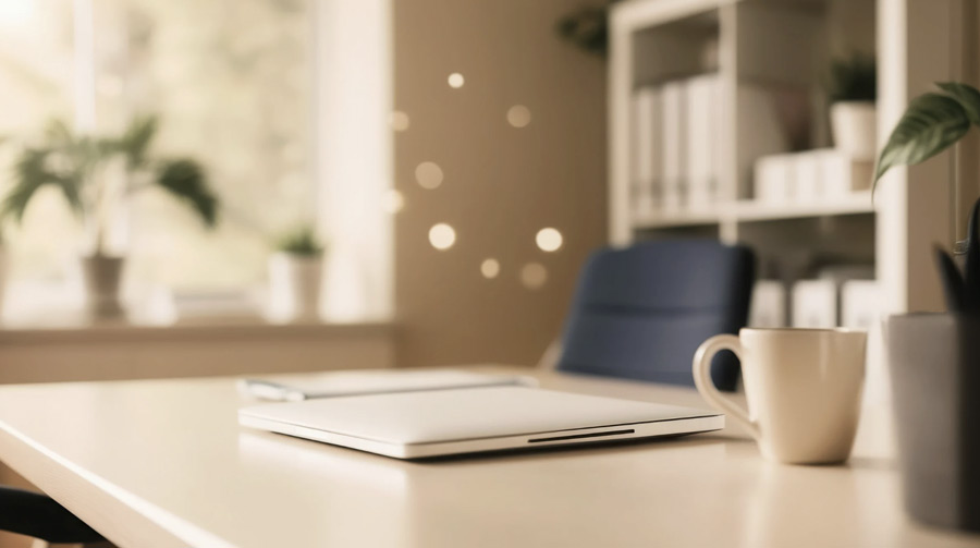 Fresh and Clean Home Office