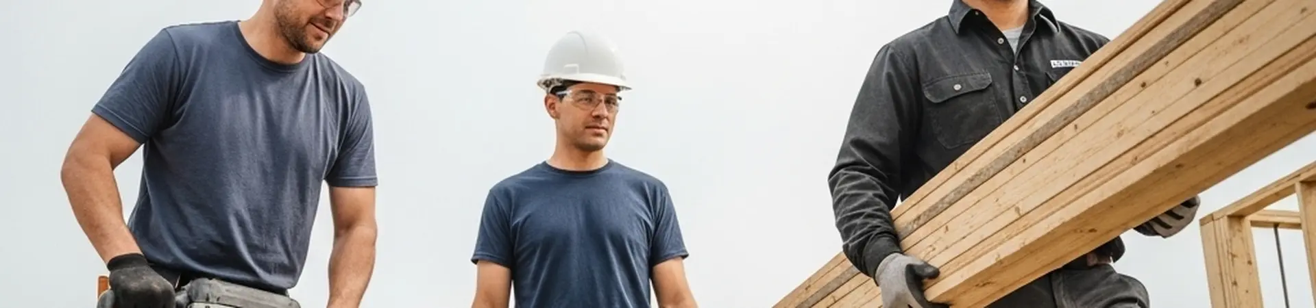 3 mannen in constructie die aan het werk zijn