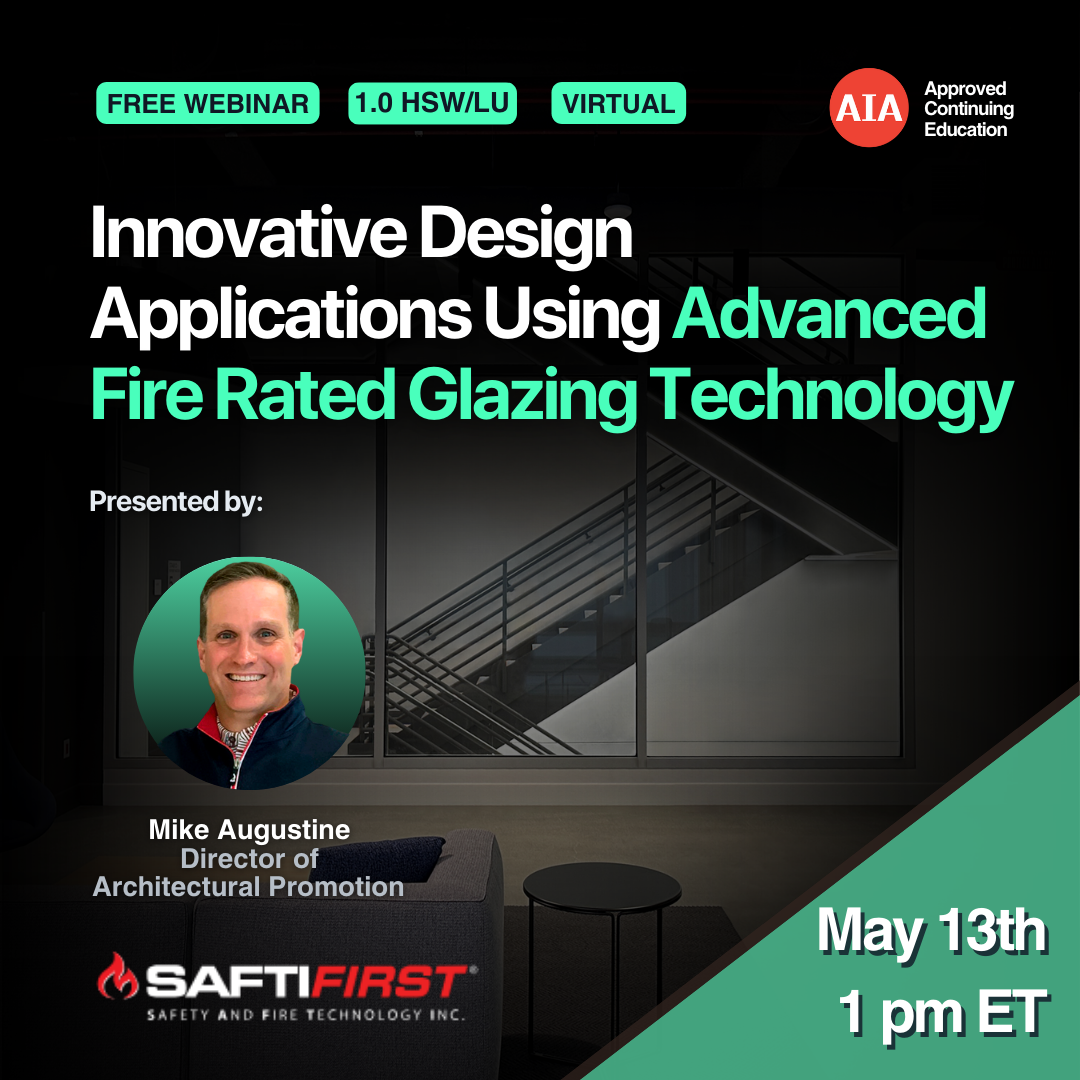 Innovative Design Applications Using Advanced Fire Rated Glazing Technology