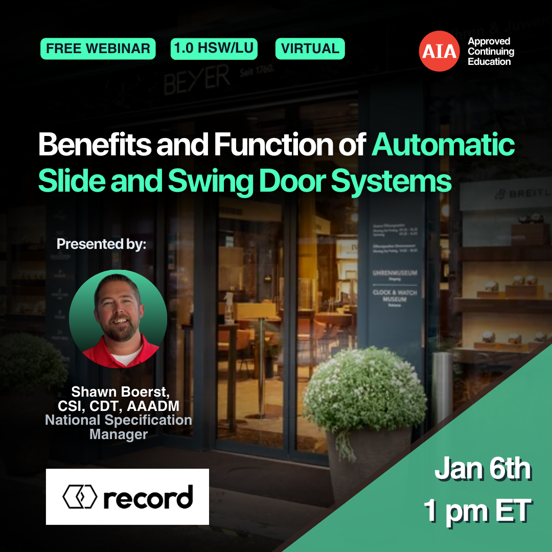 Benefits and Function of Automatic Slide and Swing Door Systems