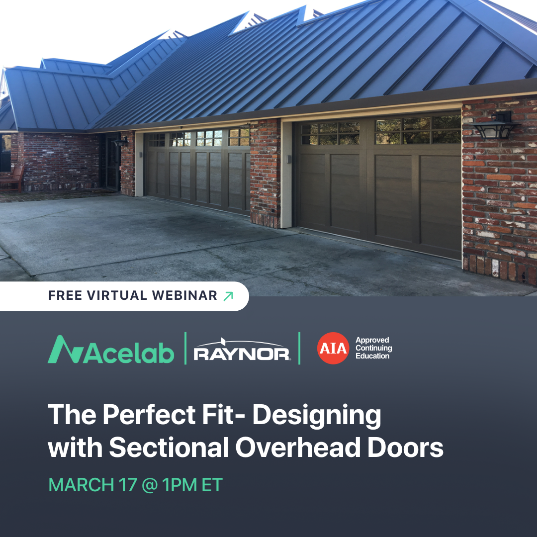 The Perfect Fit- Designing with Sectional Overhead Doors