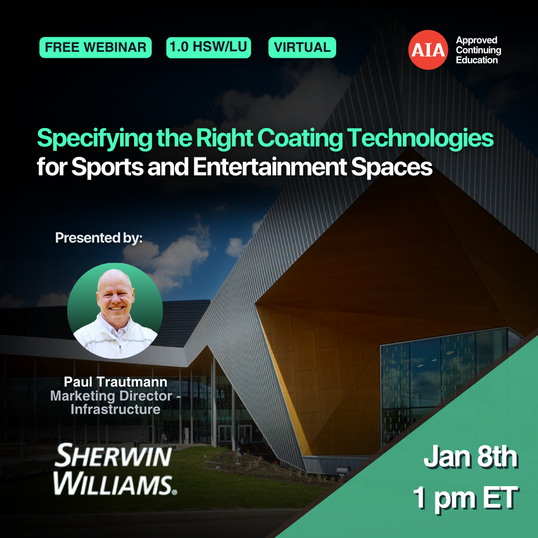 Specifying the Right Coating Technologies for Sports and Entertainment Spaces