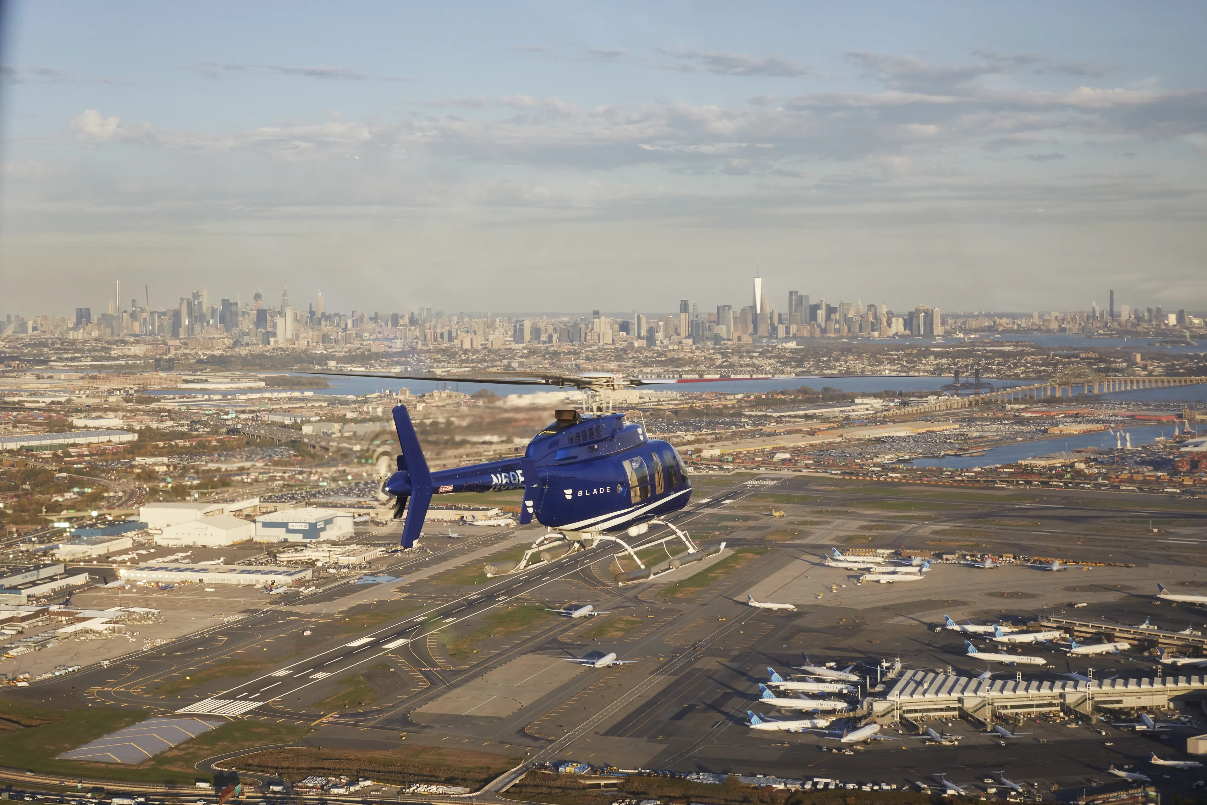 Complimentary Helicopter Transfer on Blade when you fly on Aero
