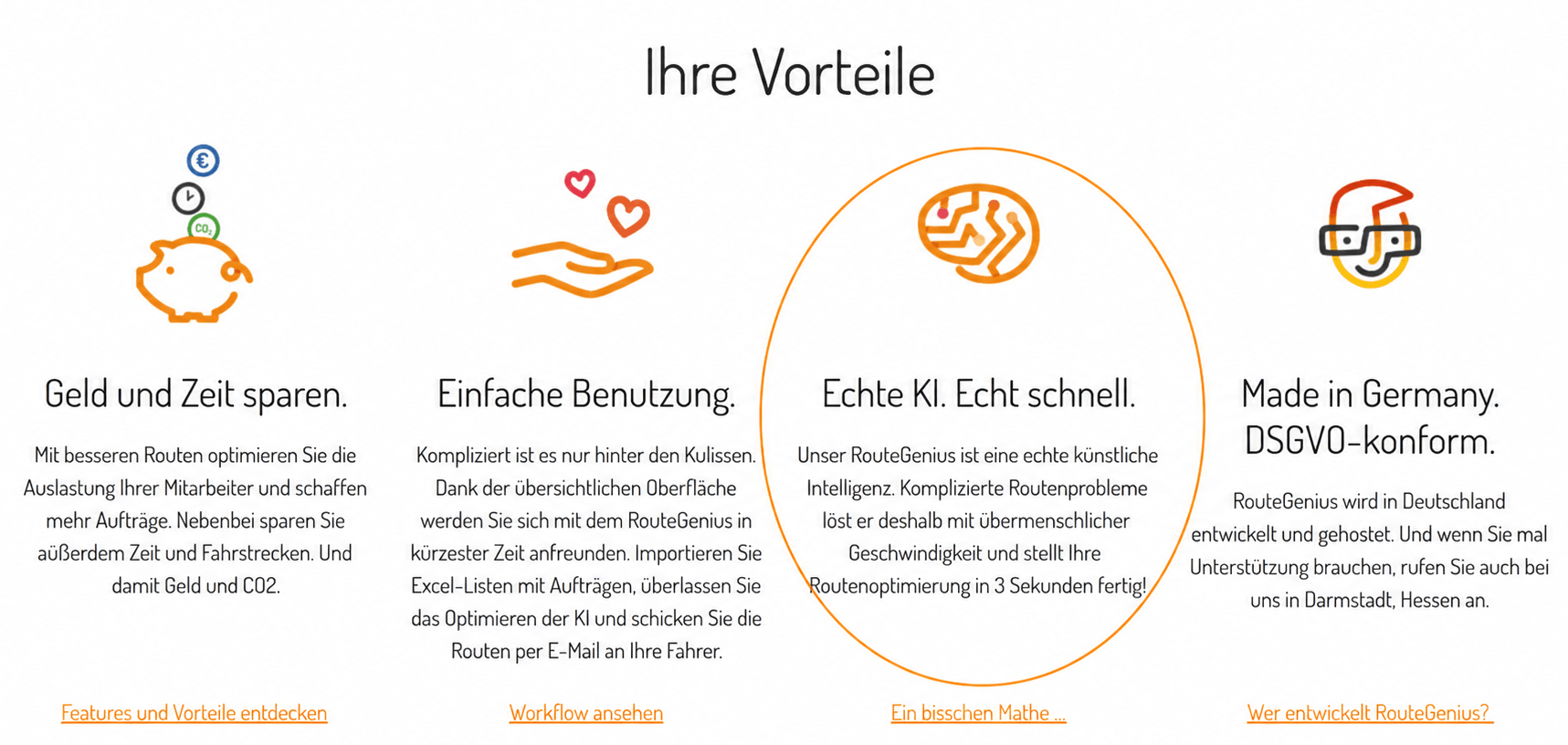 RouteGenius Echte KI