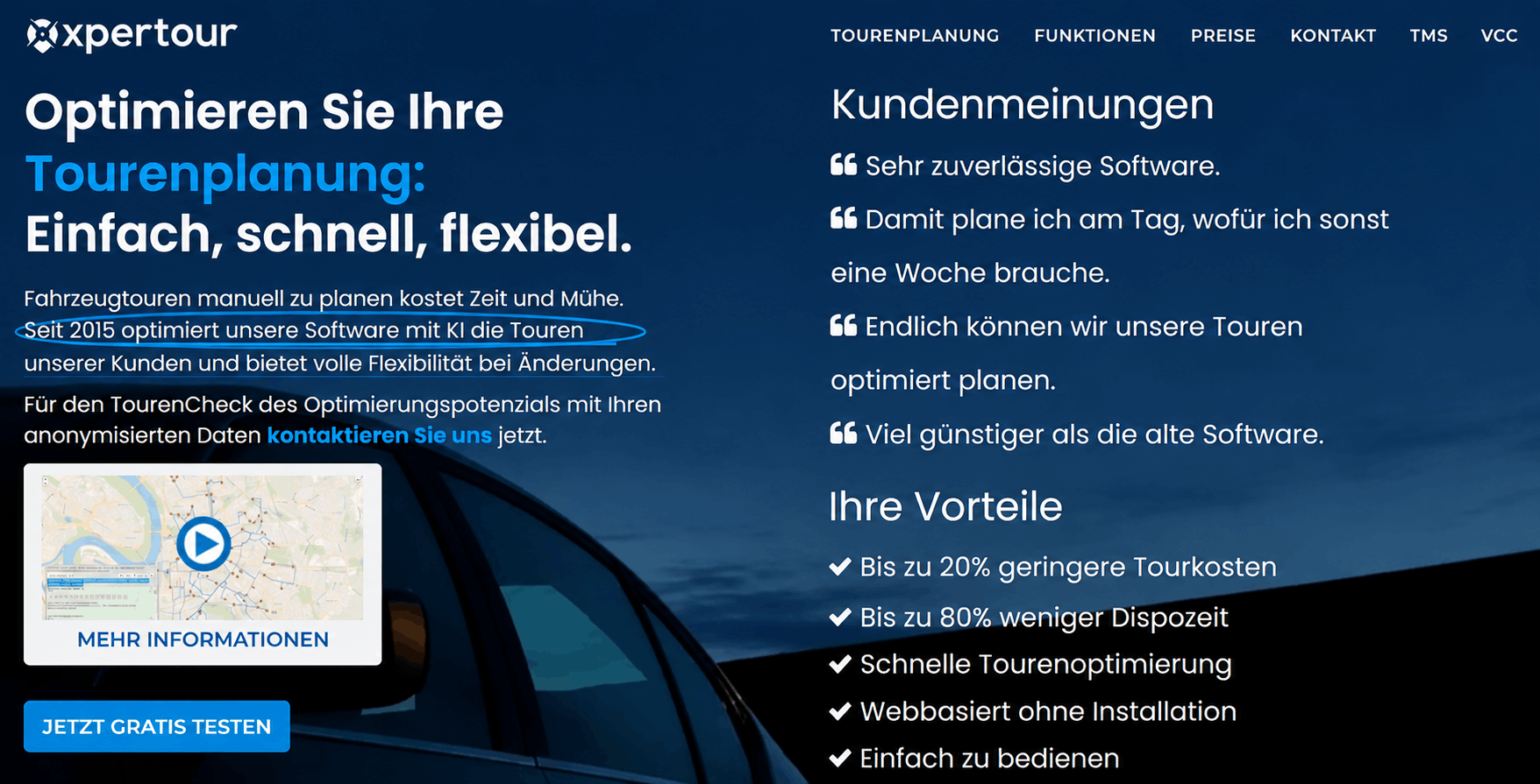 Xpertour KI Tourenplanung