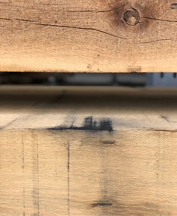 Oxidevlekken in hout