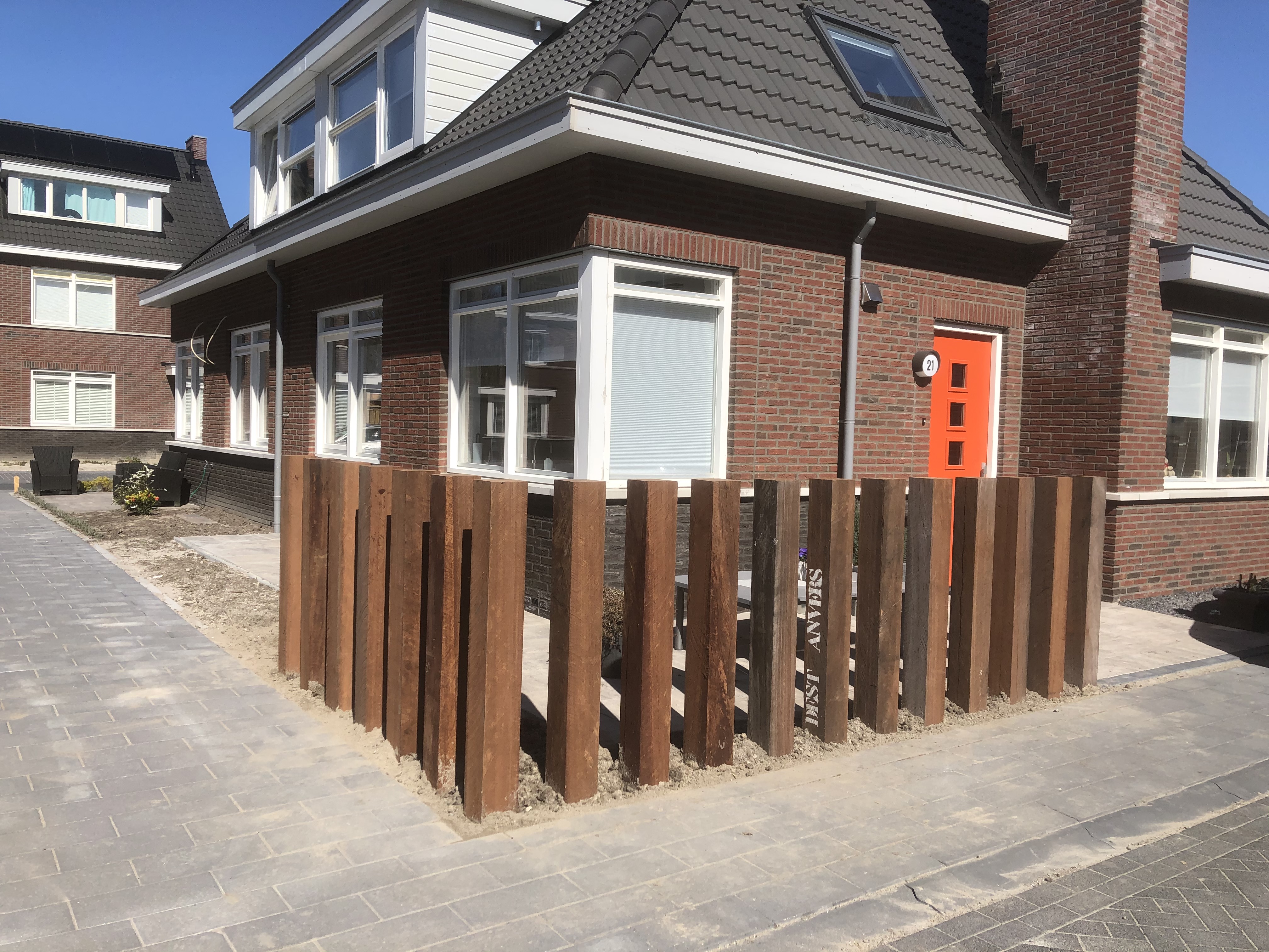 Azobé damwand en buitenproject