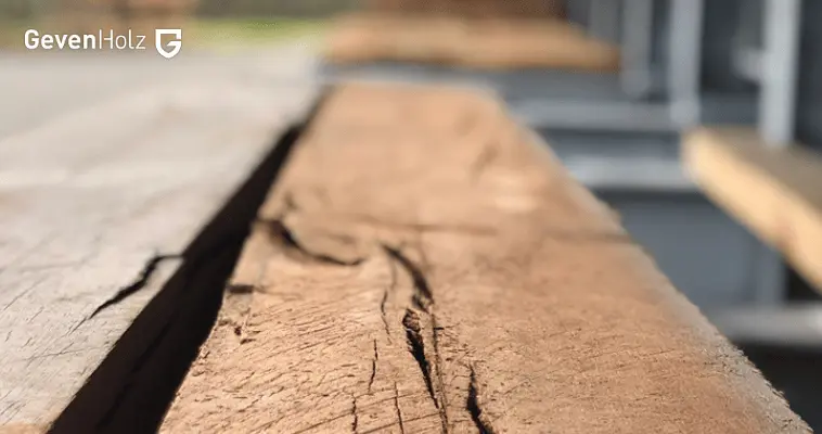 Risse im Holz 