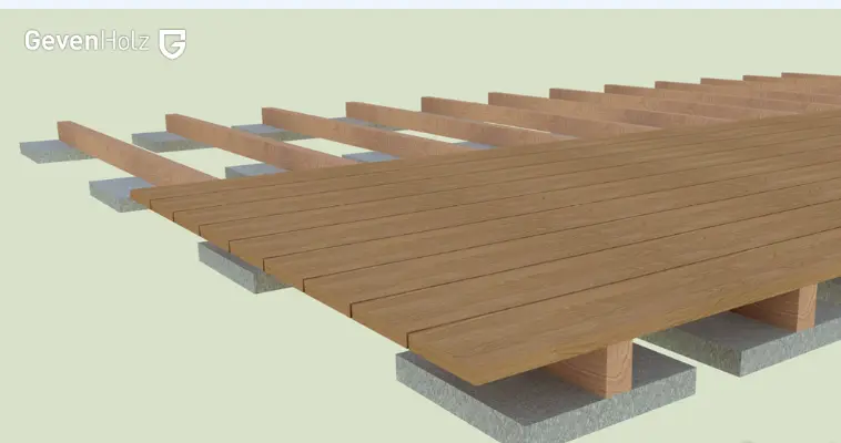 Wie stellt man eine Unterkonstruktion für eine Terrasse her? Verwenden Sie diese 4 Schritte