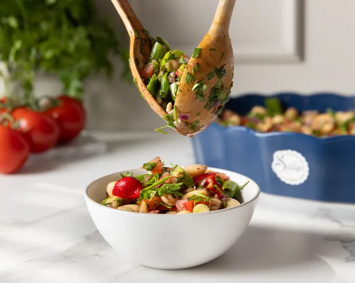 Türkischer Bohnen-Paprika-Salat