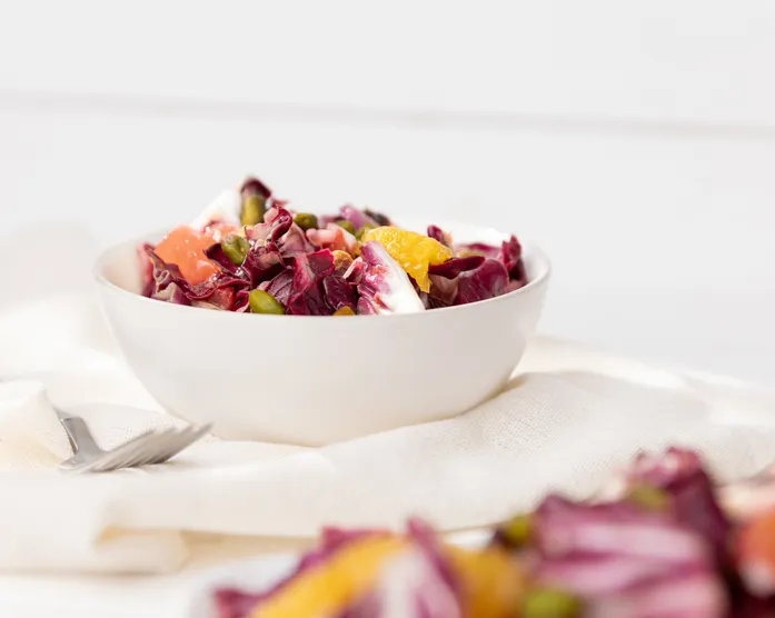Radicchio Salat / mit Grapefruit und Orange