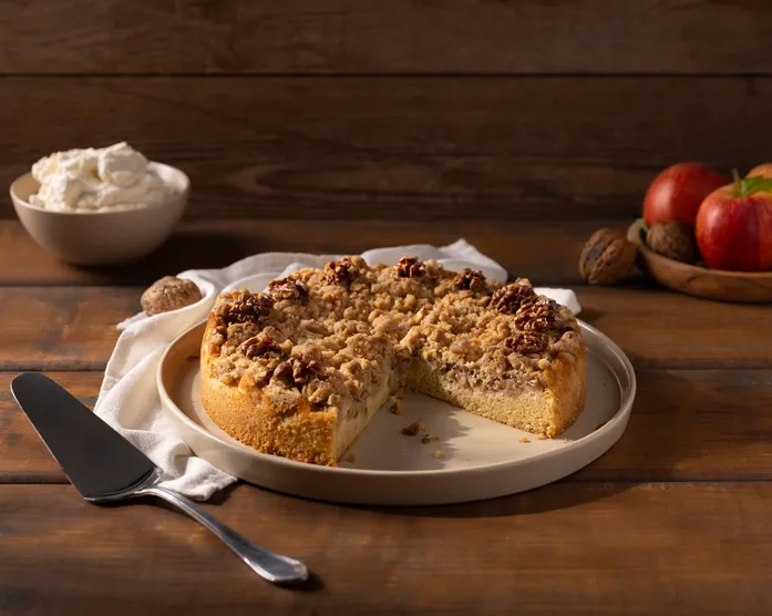 Apfelkuchen mit Walnuss-Streuseln